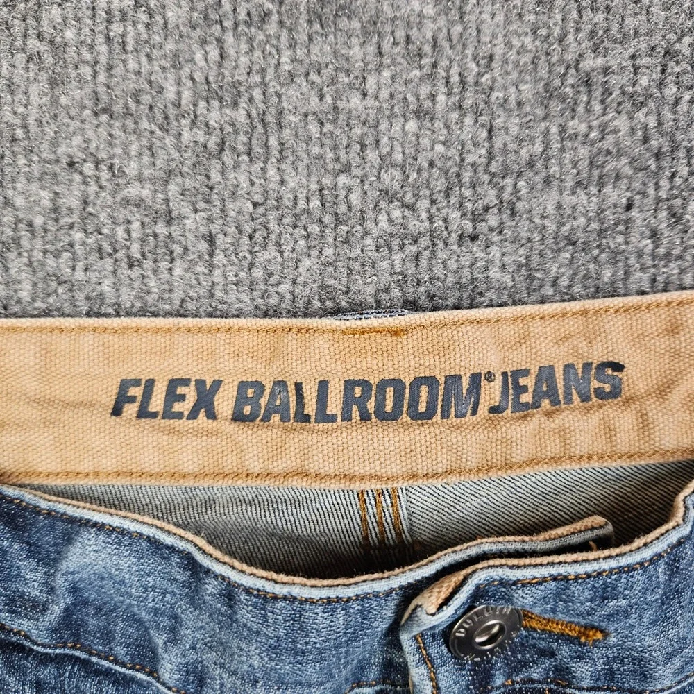 Duluth Trading Flex Ballroom‎ Jeans Men's 42x34 Relaxed Fit Denim Straight Leg